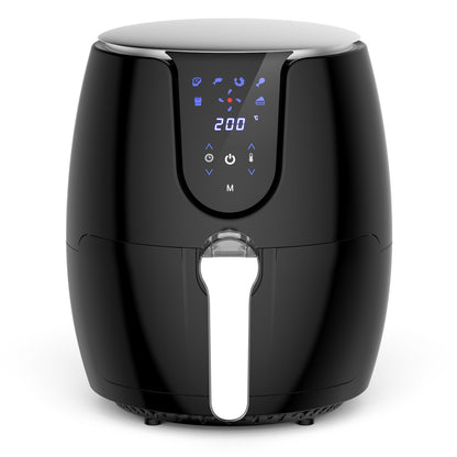 Air fryer 3.5L– 2500W, 6 modes préprogrammés, 80‑200°C, panier antiadhésif, sans huile