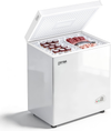Congélateur coffre 150L, pose libre, Noir | 2 paniers amovibles, 6 niveaux de température, faible consommation d'énergie et fonctionnement silencieux de 45 dB