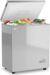 Congélateur coffre 150L, pose libre, Noir | 2 paniers amovibles, 6 niveaux de température, faible consommation d'énergie et fonctionnement silencieux de 45 dB
