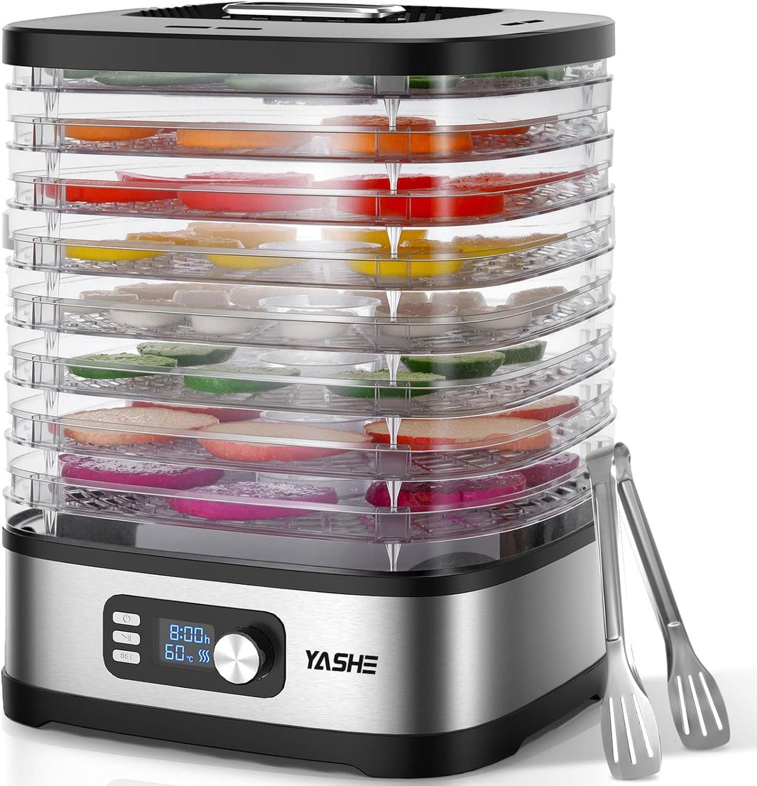Deshydrateur Alimentaire 8 Plateaux, 72H Temps & Température