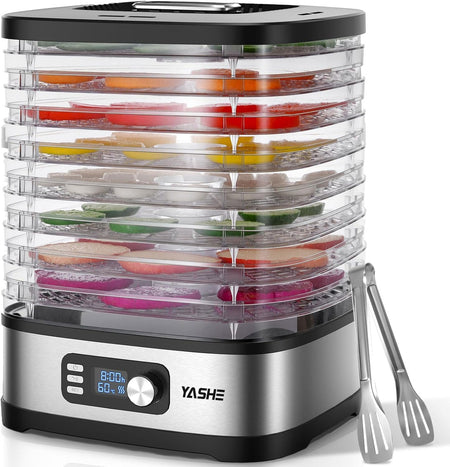 Deshydrateur Alimentaire 8 Plateaux, 72H Temps & Température