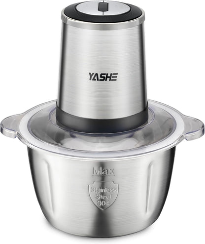 Hachoir Électrique 500W, Robot de Cuisine avec Bol en Acier Inoxydable 1,8L