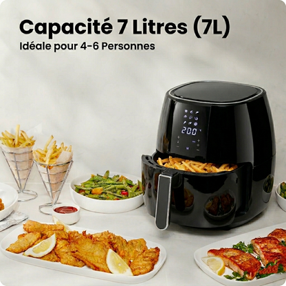 Air fryer 4.5L- Friteuse à Air Compacte, Programmes Auto, Compatible Lave-Vaisselle