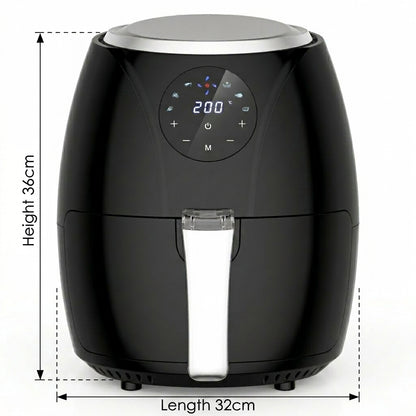 Air Fryer Compact, Friteuse sans huile 3.5  L, 6 programmes