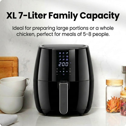 Air fryer 4.5L- Friteuse à Air Compacte, Programmes Auto, Compatible Lave-Vaisselle