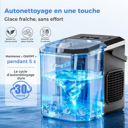 Machine à glaçons pour plan de travail, glaçons sphériques en 2 tailles
