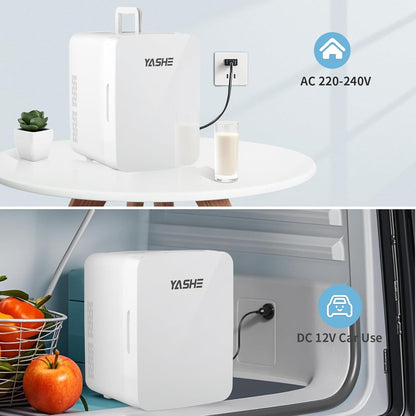 Mini Frigo de Chambre, 10 Litres/ 6 Canettes, Blanc
