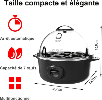 Cuocitore per uova, capacità 7 uova, per uova sode