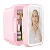 Petit Frigo de 4L Portable, Frigo Skincare avec Miroir LED