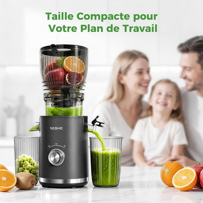 Extracteur de Jus Lent 300W, Goulotte 148 mm pour Fruits et Légumes Entiers
