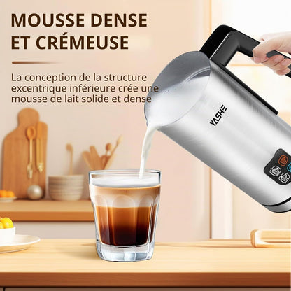 Mousseur a Lait 4 En 1,240 ml Mousseur à Lait éLectrique