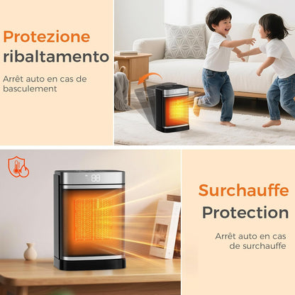 Riscaldatore elettrico supplementare, ceramica PTC 1500W