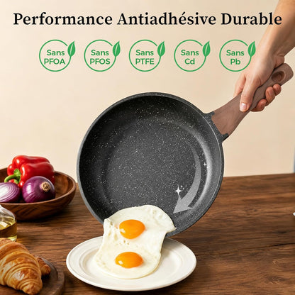 Batterie de Cuisine 3 Pièces pour Sauté