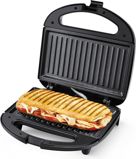 Grill Panini, 750W Appareil Panini avec Plaques Anti-adhésif