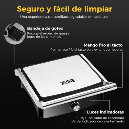 Piastra per Panini Elettrica 2000W – Macchina per Toast 4 Fette
