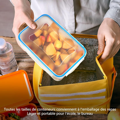 Boîte Conservation Alimentaire 28 Pièces, Sans BPA Boîte Alimentaire Set