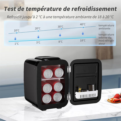 Mini Frigo de Chambre, 4 Litres/ 6 Canettes