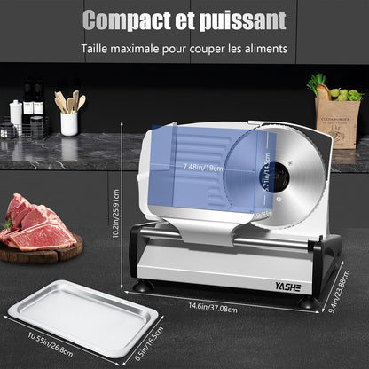 Trancheuse Électrique Avec Moteur DC Silencieux, Trancheuse À Jambon 200W
