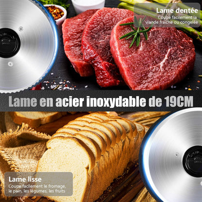 Trancheuse Électrique Avec Moteur DC Silencieux, Trancheuse À Jambon 200W