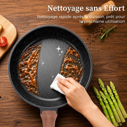 Batterie de Cuisine 3 Pièces pour Sauté