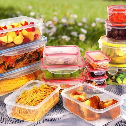 Boîte Conservation Alimentaire 28 Pièces, Sans BPA Boîte Alimentaire Set