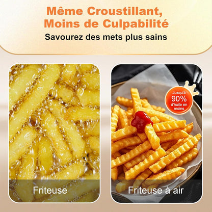 Air Fryer Compact, Friteuse sans huile 2.3 L, Jusqu’à 2 personnes, Inox 304