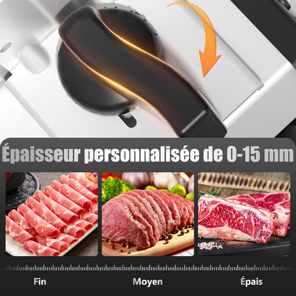 Trancheuse Électrique Avec Moteur DC Silencieux, Trancheuse À Jambon 200W