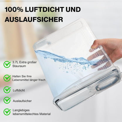 Boîte de Rangement Cuisine Lot de 3, 3.8L Sans BPA