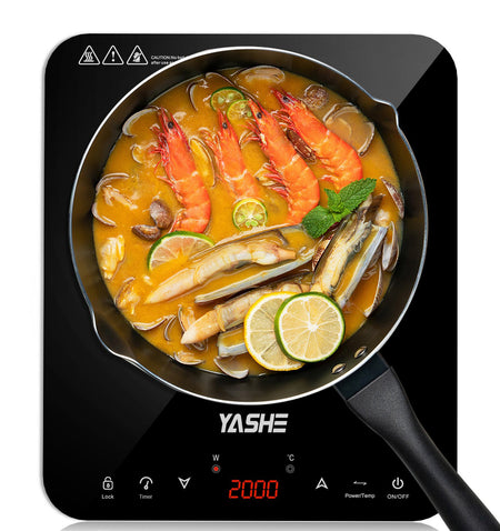 Plaque de cuisson – Table de cuisson à induction portable, 10 réglages de puissance et