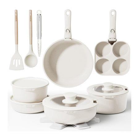 Batterie de cuisine 20 pièces, sans PFOA