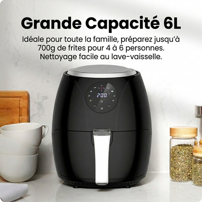 Air Fryer Compact, Friteuse sans huile 3.5  L, 6 programmes