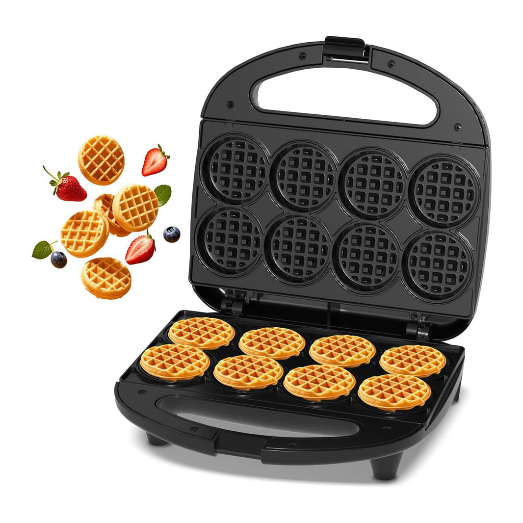 Mini gaufrier multiplo, piastra per waffle, cottura 8 x 5 cm
