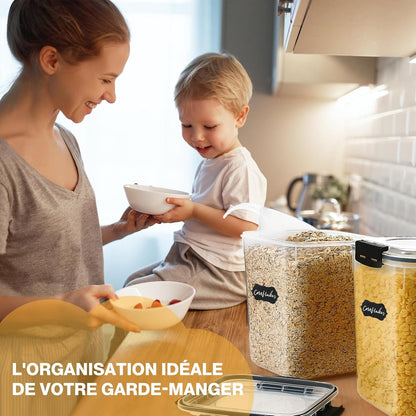 5.3L Boîte Conservation Alimentaire Lot de 4