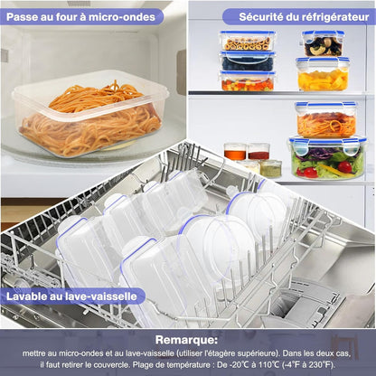 Set Contenitori Alimentari 32 Pezzi Senza BPA